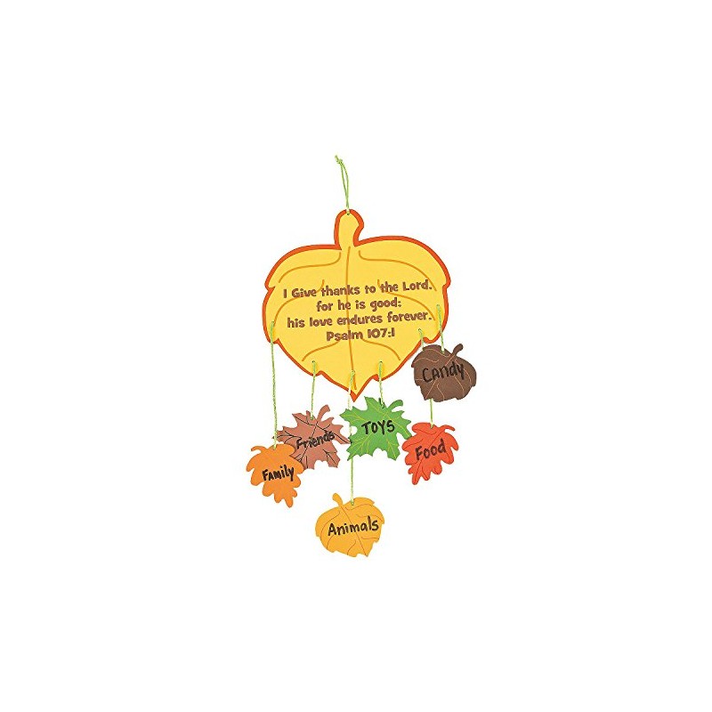Thankful Leaves Mobile Craft Kit -Makes 12 - Crafts for