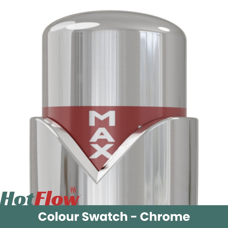 Hot Flow Chrome Marella Modern Thermostatic Radiator Valve Angled TRV.