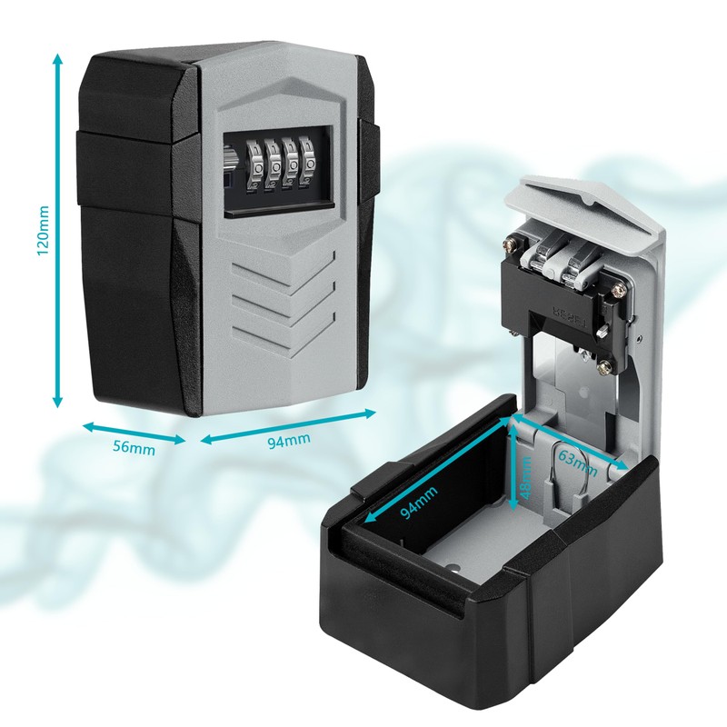 ViperSafe - Heavy-Duty Key Lock Box – Full Metal Wall-Mounted