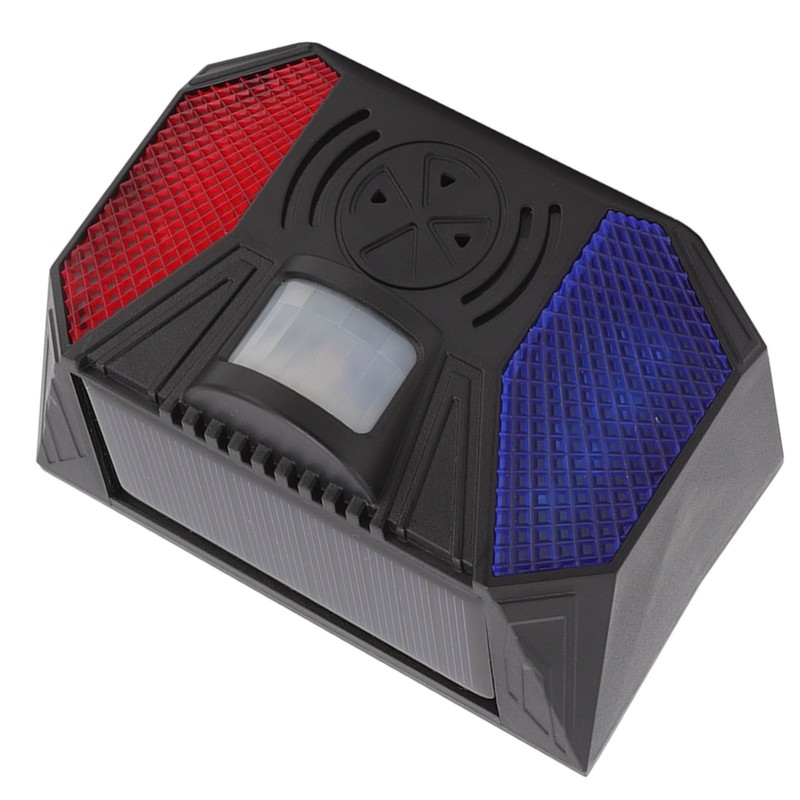 Solar Security Alarm Siren with Remote Control USB Cable Yard