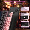 Free wolf M87 V2 87 Keys Membrane Gaming Wireless Keyboard,80%