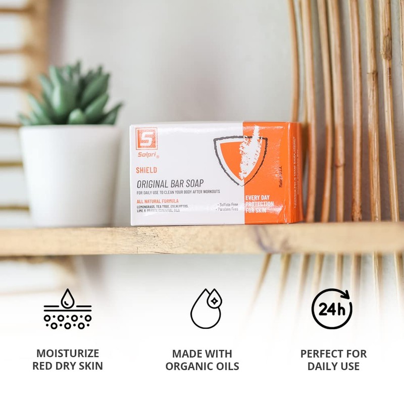 Solpri Shield Athletic Soap Bar Lemongrass Tea Tree Eucalyptus 4