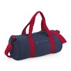 BagBase Unisex's BG140FNCR Original Barrel Bag, French Navy/Classic Red, Medium