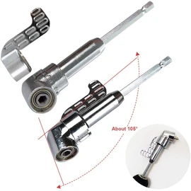 Universal Socket Wrench - Multifunctional Hand Tool / Repair Adapter - Repair Tool Set - 7 - 19 mm Socket Tool with Adaptor and Handle (3 in 1)