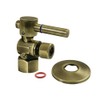 Kingston Brass CC43103DLK 1/2" FIP x 3/8" O.D. Comp Quarter-Turn