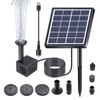 Lewisia Solar Bird Bath Fountain Pump USB Charging + Solar