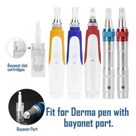 10 Pcs Replacement Electronic Micro Needles Micro Needles for Dermapen Needles 9 Needles Bayonet Clasp