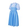 LVLING Womens Oz Dorothy Costume Blue Checked Dress With Hair
