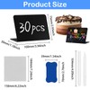 30Pcs Tabletop Mini Chalkboard Signs, 100x75mm Menu Food Signs Blackboard,