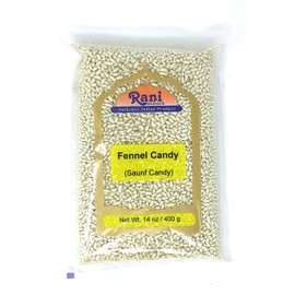 Rani Sugar Coated Fennel Candy 14oz (400g) No Color ~ Indian After Meal Digestive Treat | Vegan | Gluten Friendly | NON-GMO | Indian Origin