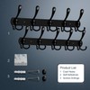 Coat Rack Wall Mount Wall Hooks ,ANEDER Hat Rack Adhesive
