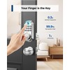 Keyless Entry Door Lock with Handle, App Control Front Door