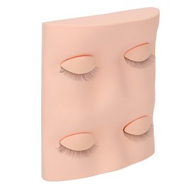 2 Pairs Replacement Eyelids for Lash Mannequin Head, Removable Realistic Eyelids Eyelashes Mannequin Replacement Eyelids for Lash Practice Makeup Eyelash Extensions (Pink)