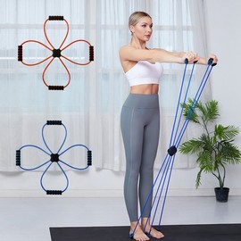 Taning Cross Rowing Band Pilates Yoga Equipment SD-251185 Blue/ONE 3ea