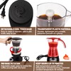 DITOSH Electric Moka Pot 6 Cup 300ml Plastic Transparent Stovetop