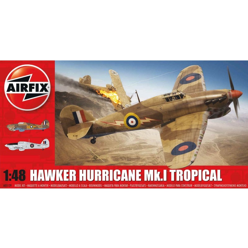 Airfix 1/48 Hawker Hurricane Mk.I Tropical X5129 Plastic Model