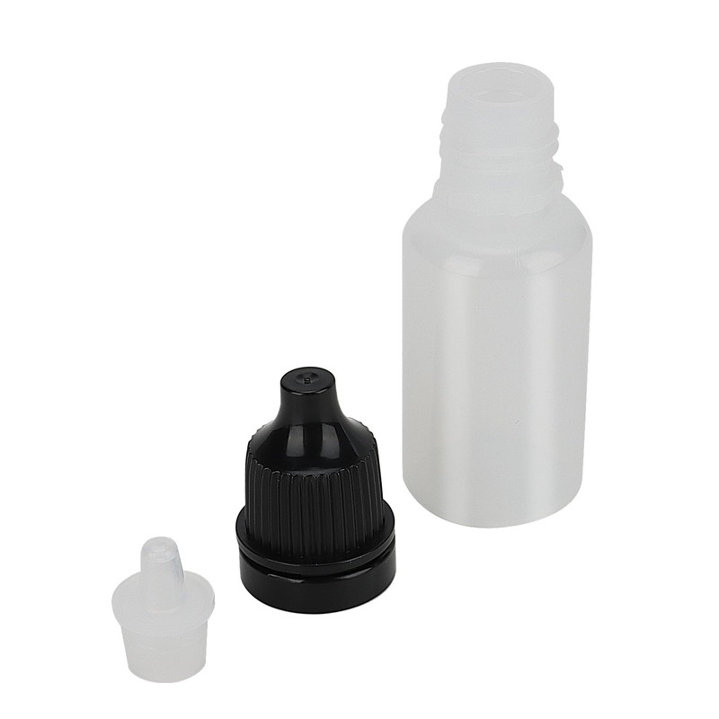 KEILEOHO 200 PCS 10ml Black Empty Dropper Bottles, Eye Empty