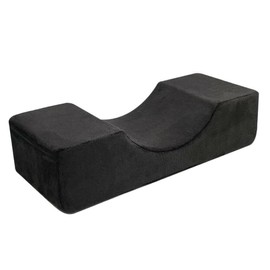 Koolouispoper Grafting Eyelashes Soft Memory Foam Pillow with Pocket U Shape Eyelash Extension Pillow Beauty Salon Makeup Tool (Black)