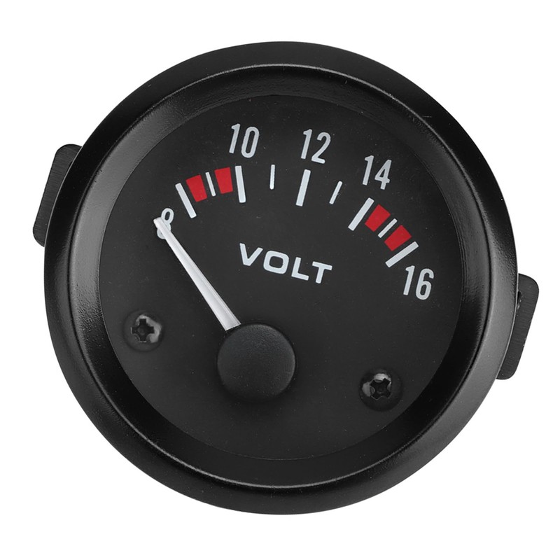 52mm Car Universal Voltmeter Gauge 8-16V Voltage Meter Voltage Gauge,