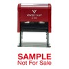 Sample Not for Sale Self Inking Rubber Stamp (Red Ink)