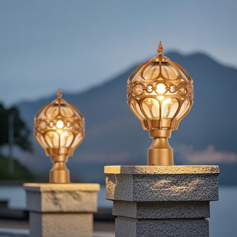 Zanritelit Outdoor Post Light Fixtures for Driveway Yard Patio Garden,