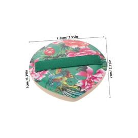 OHPHCALL 2pcs Wet Dry Powder Triangle Makeup Sponges Soft Velour Fluffy for Face Body Floral Print Non Absorbent Makeup Tools