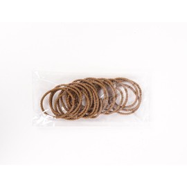 20Pcs Gym-Friendly Elastics Hair Ties,Premium Hair Bands No Damage Ideal for Ponytails, Updos & Braids,Brown