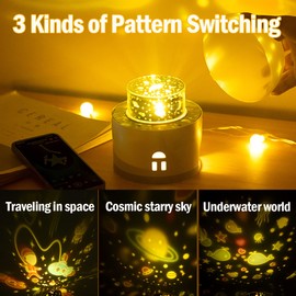 NICE POINT Star Night Light for Kids, Cute House Star Lamp with Music, Bedside Bedroom Companion Light, Ambient Night Light, Suitable for Holiday and Children's Birthday Gifts