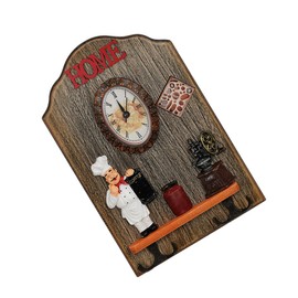 CORHAD Vintage Wall Clock Nordic Style Home Decor Easy to Hang Lightweight and Portable for Living Room Bedroom Office and Hotel Includes Hook for Installation