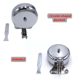 REMI TOOLS LTD Shop Cafe Doorbell, Ring Doorbell for Outdoor Indoor Office Store, shops, Hotels, restaurants Etc. Traditional Style Chrome plated