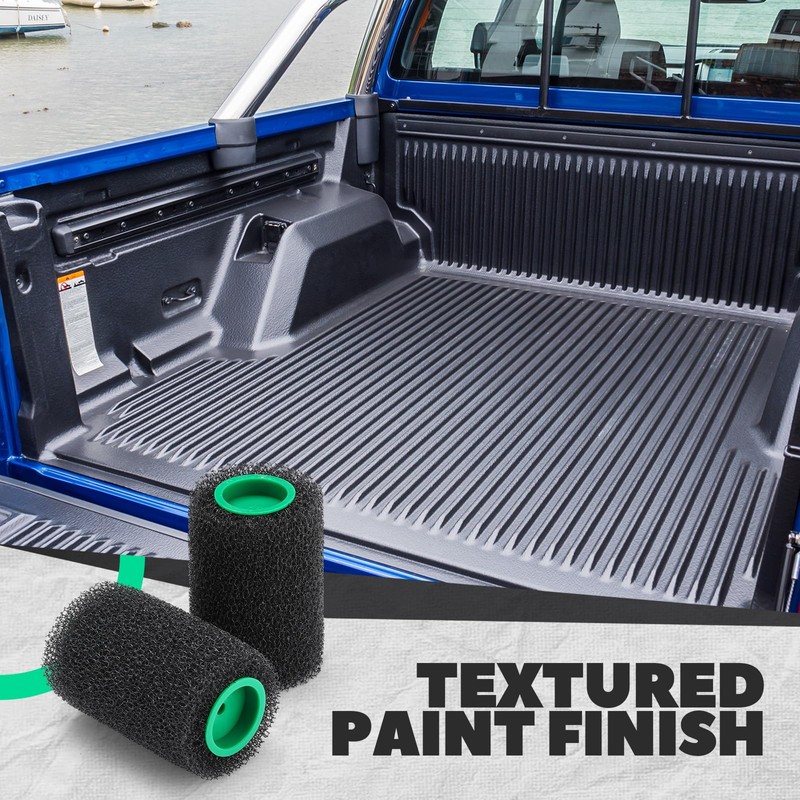 Teenyyou 12 Pcs 3.9" Textured Bed Liner Roller Covers Quick