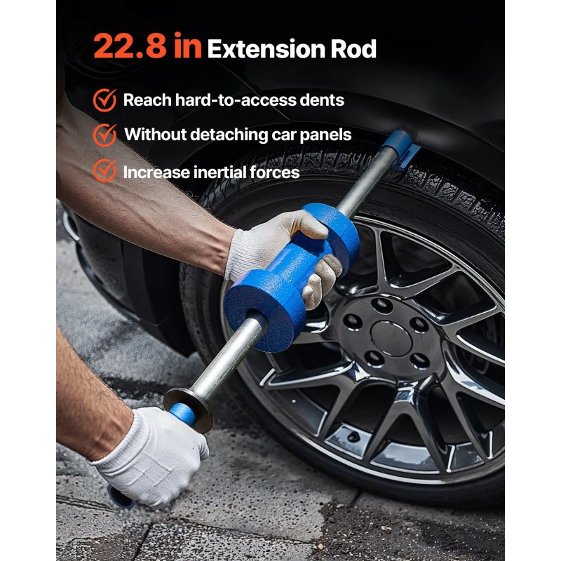 14 In 1 Slide Hammer Dent Puller Kit 13 Lbs