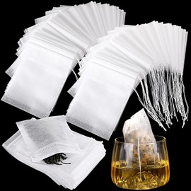 1000 Bolsitas de Té Desechables para Hojas Sueltas Bolsas de Té Vacías con Cordón Bolsas de Filtro Coladores Infusores para Suelto Café (2.75 x 3.54 Pulgadas)