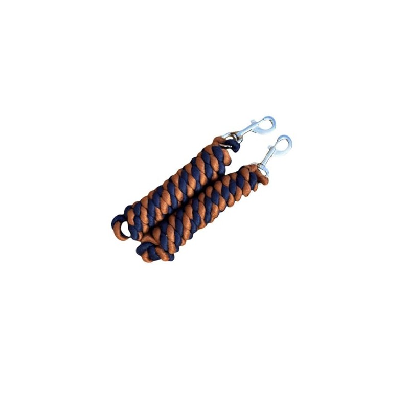 Cotton Lead Rope for Horse, 2 Metres, Replaceable Robust Trigger