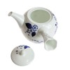 Wedgwood 40000820 Strawberry Bloom Indigo Japanese Teapot, 16.5 fl oz