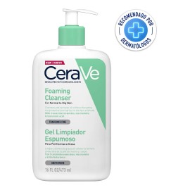 Gel Cerave Limpiador Espumoso Piel Normal Grasa 473