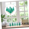 WOONEKY Realistic Mini Christmas Tree 12 Pcs Set Blue Green
