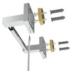 Ruacq Toilet Paper Holder Chrome 2 Pack Double Post Pivoting