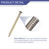 sourcing map 20 Pcs Small Tiny Nails 2.8mmx50mm(DXL) Tiny Brass