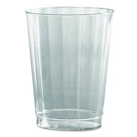 WNA CC10240 Classic Crystal Plastic Tumblers, 10 oz, Clear, Fluted, Tall, 12 Per Pack (Case of 20 Packs)