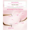 NAGARAKU Easy Fan Eyelash Extensions Volume Lashes 5 Trays in