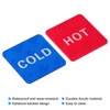 PATIKIL Self Stick Hot/Cold Water Label, 4 Pairs/8 Pack Acrylic