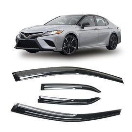Arokzn Side Window Visor Vent Deflectors Rain Guards Designed for Toyota Camry 2018 2019 2020 2021 2022 2023 XV70 for All Trims L LE SE XLE XSE Hybrid 94311