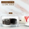Galashield Marble Cake Stand with Dome | Cake Plate with