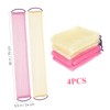 PACKOVE 4Pcs Exfoliating Back Scrubber Towels Bathing Washcloths for Skin