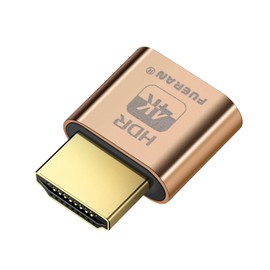 FUERAN 4K HDR HDMI Dummy Plug, Virtual Monitor EDID Emulator, Headless Display Adapter, Supports 4096x2160@60Hz, 3840x2160@60Hz, 1080p@60Hz, HDR Plug & Play for Windows, Mac, Linux(4K- HDR)