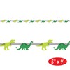 Beistle 2 Piece Dinosaur Banners For Happy Birthday Party Brontosaurus