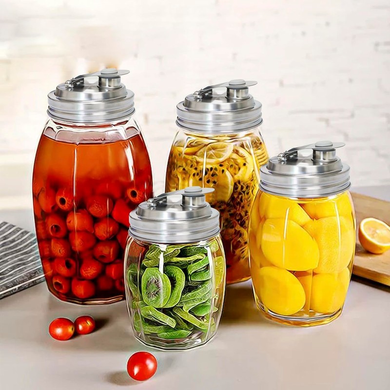 Mason Jar Pour Spout Lid Stainless Steel,Pour Spout Flip Cap