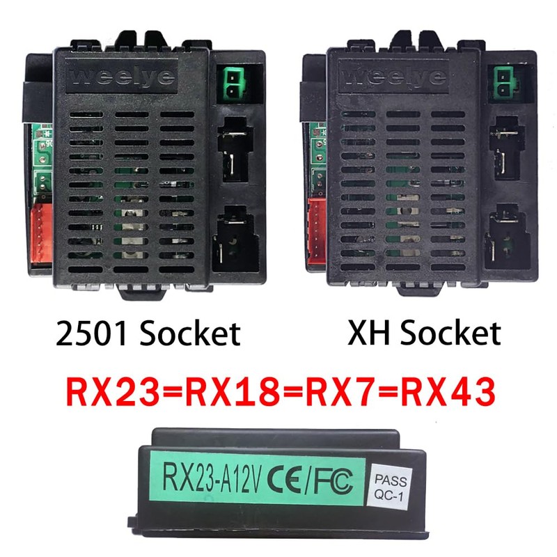 JRRXM 12Volt Weelye RX23 RX18 RX43 2.4G Bluetooth Receiver Control