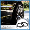 A ABSOPRO 4pcs Plastic 73.1mm to 66.1mm Car Hub Centric